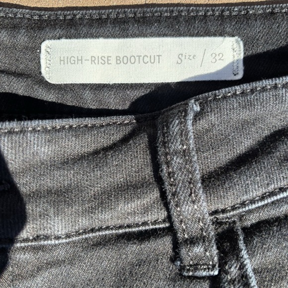 Pilcro and The Letterpress High Rise Bootcut jeans Womens Size 32x32 Black - Picture 4 of 10